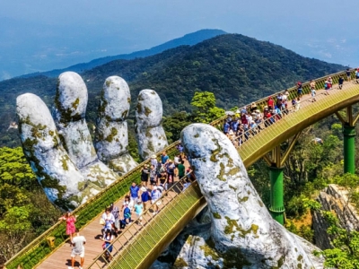  Ba Na Hills - Golden Bridge and Linh Ung Pagoda