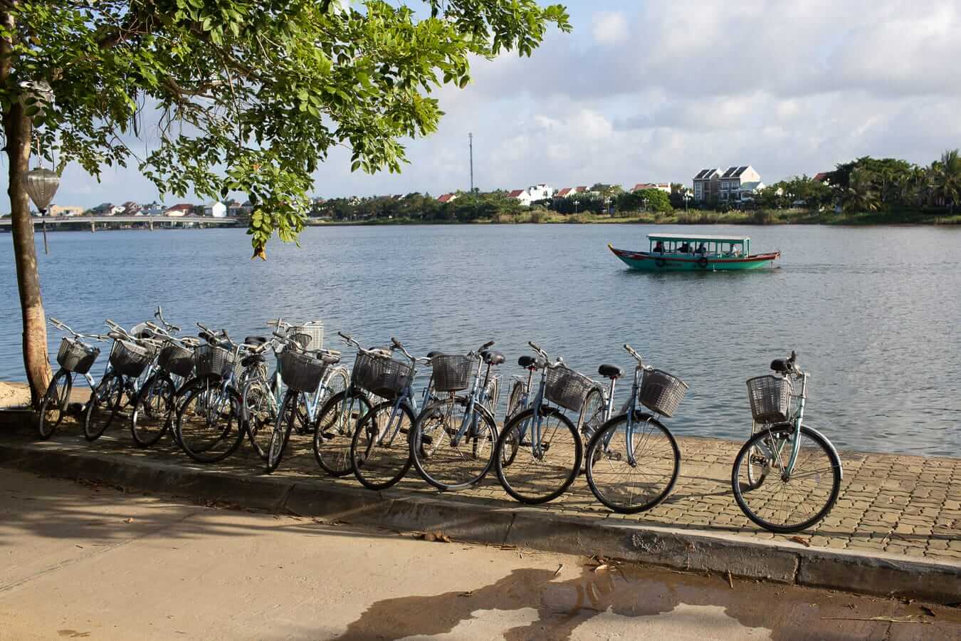 Parked bikes: Hoi An cycling Parked bikes: Hoi An cycling
